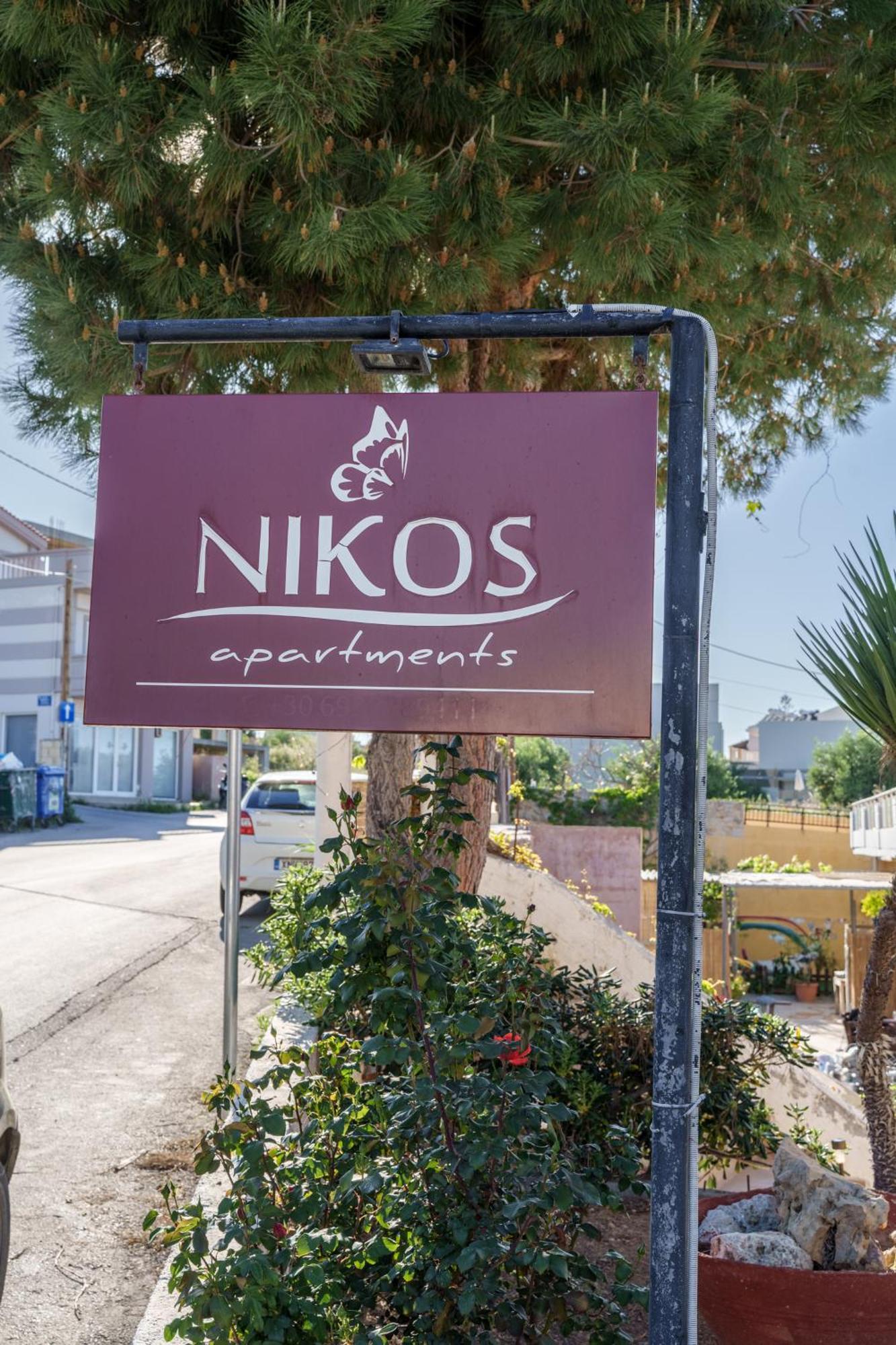 Nikos Apartments Agia Marina Exterior foto